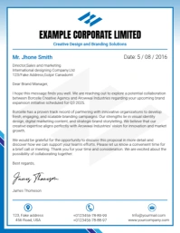 White Professional Letterhead Flyer (US Letter) template