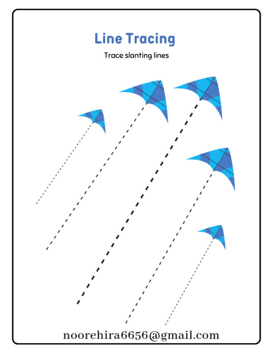 White Professional Line Tracing Worksheets For Toddlers Flyer (us ...