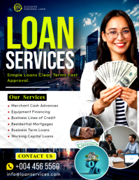 White Loan Services Flyer Template