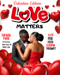 White Professional Love Matters: A Valentine Experience Instagram Portrait template