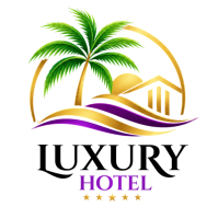 สีขาว Luxury Hotel Logo Template