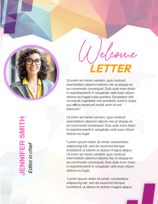 White Professional Magazine Editorial Template Flyer (us Letter)