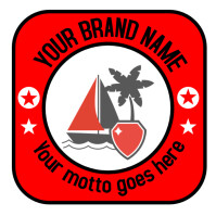 White Professional Marine Badge And Logo Design Template 600 Px Logo Logótipo