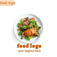 White Professional Meal Logo  Logo template