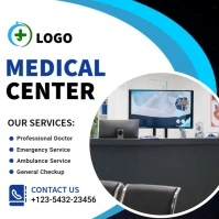 White Professional Medical Center Instagram Post template
