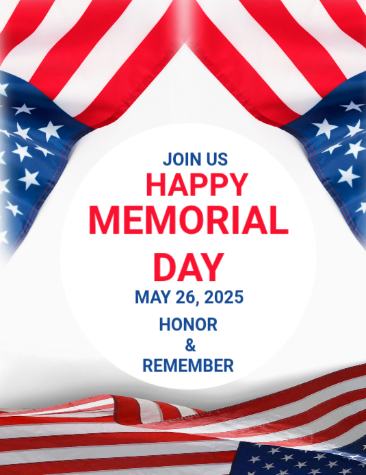 Memorial Day Celebration Flyers Template | PosterMyWall