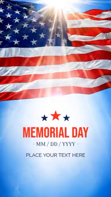 Memorial Day Digital Display Template | PosterMyWall