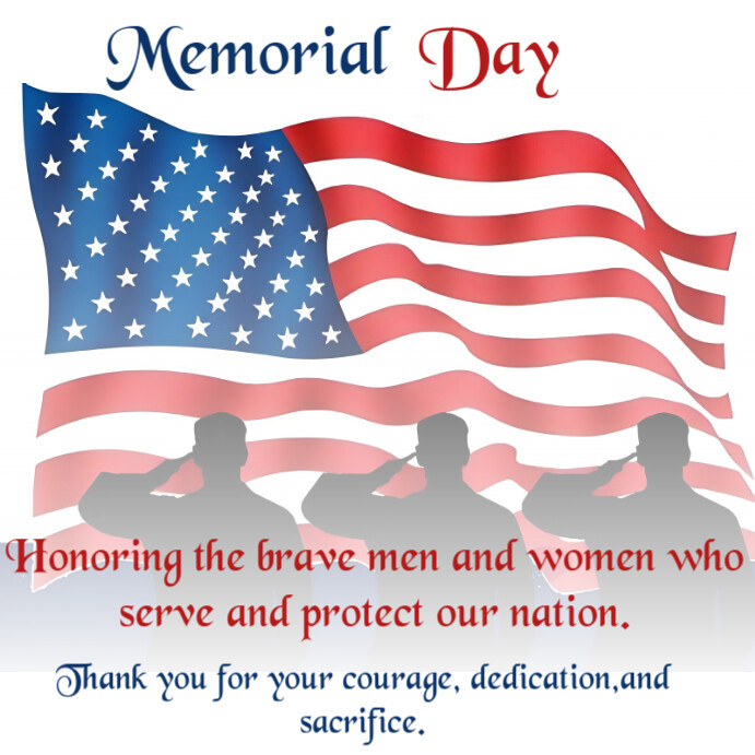 Copy of White Professional Memorial Day Instagram Post | PosterMyWall