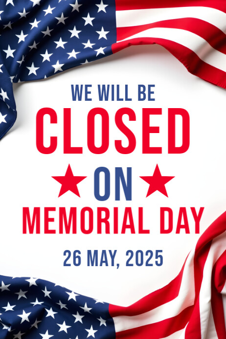 Plantilla de White Professional Memorial Day Poster | PosterMyWall