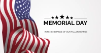 White Professional Memorial Day Poster Facebo Facebook Shared Image template
