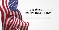 White Professional Memorial Day Poster Facebo Facebook Shared Image template