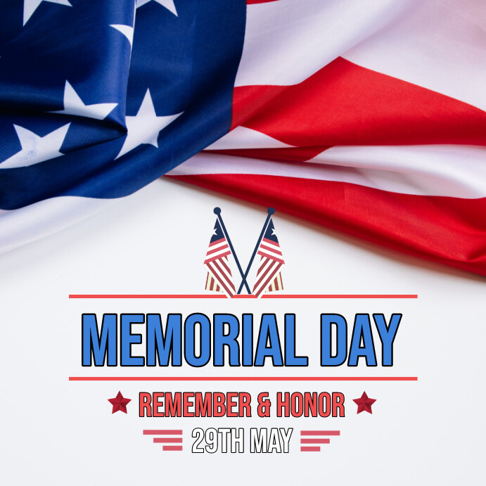 Copy of White Professional Memorial Day United State | PosterMyWall