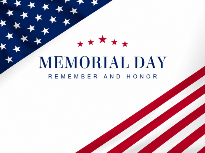 White Memorial Day Yard Signs Template | PosterMyWall