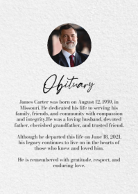 Putih Memorial Service A6 Template - Page 2
