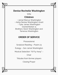 White Memorial Service ใบปลิว Template - Page 3