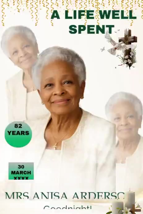 Copy of White Professional Memorial Tribute Poster Video | PosterMyWall