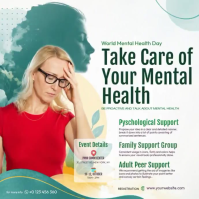 Blanco Mental Health Awareness Сообщение Instagram Template