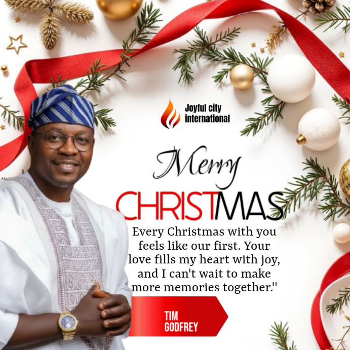 White Professional Merry Christmas Instagram Post Template | PosterMyWall