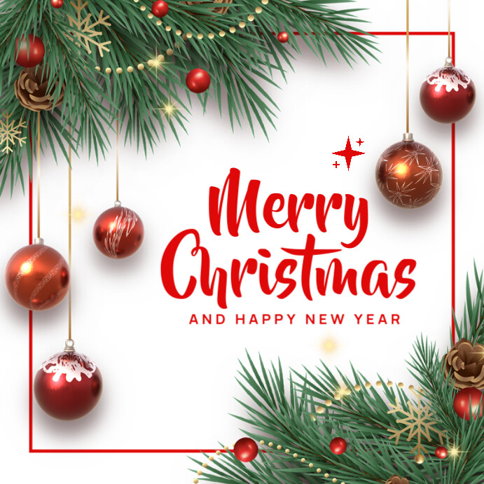 Copy of White Professional Merry Christmas Instagram Post | PosterMyWall