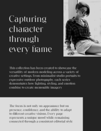 White Model Lookbook Ulotka Template - Page 3
