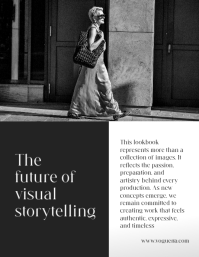 White Model Lookbook Ulotka Template - Page 5