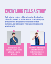 White Model Lookbook Instagram Portrait Template - Page 3