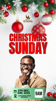 Hvid Christmas Sunday Event Instagram Story Template