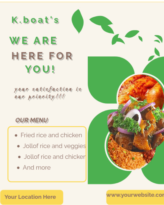 White Professional Modern Fast Food Menu Template Instagram Portrait ...