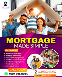White Professional Mortgage Services home housing property real estate financing loan social media p Instagram Portrait template