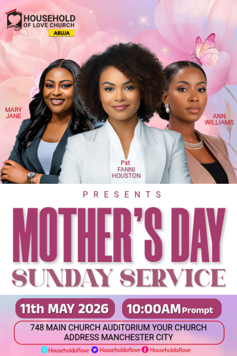 Mother's Day Program Flyers Template | PosterMyWall