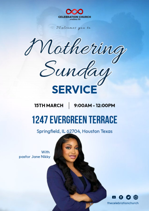 Mother's Day Program Flyers Template | PosterMyWall