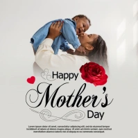 White Professional Mothers Day Instagram Post Iphosti le-Instagram template