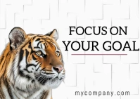 White Professional Motivational Postcard 明信片 template