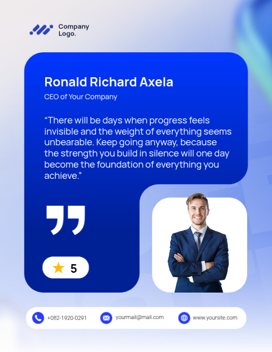 White Motivational Quote Flyers Template | PosterMyWall