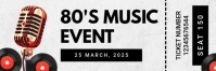 White Professional Music Event Twitter Banner template