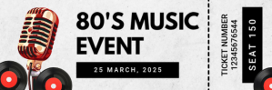 White Professional Music Event Twitter Banner Twitter-header template