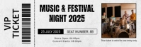 White Professional Music Festival Twitter Banner template