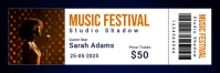 White Professional Music Festival Twitter Banner template