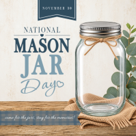 Bianco National Mason Jar Day Iphosti le-Instagram Template