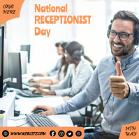 National Receptionist Day Template | PosterMyWall