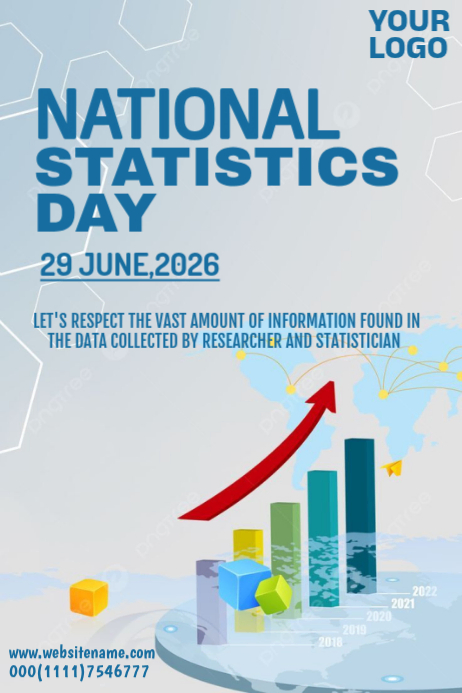 National Statistics Day Posters Template | PosterMyWall