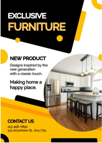 White Professional New Product Interior Decorator  A6 template