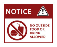 White Professional Notice  Medium Rectangle template