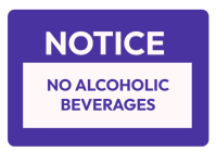 White Professional Notice Sign A4 template