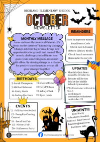 Weiß School Newsletter A4 Template
