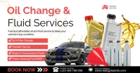 White Professional Oil Change & Fluid Services Promotion Template Facebook Shared Image