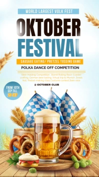 White Professional Oktober Fest Instagram Sto template
