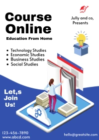 White Professional Online A2 template