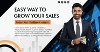 White Professional Online Course Facebook Ad template