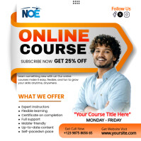 White Professional Online Course Instagram Post template